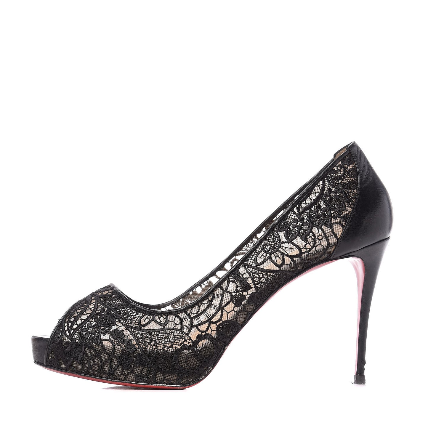 Nappa Rete Very Lace 100 Pumps 41.5 Black