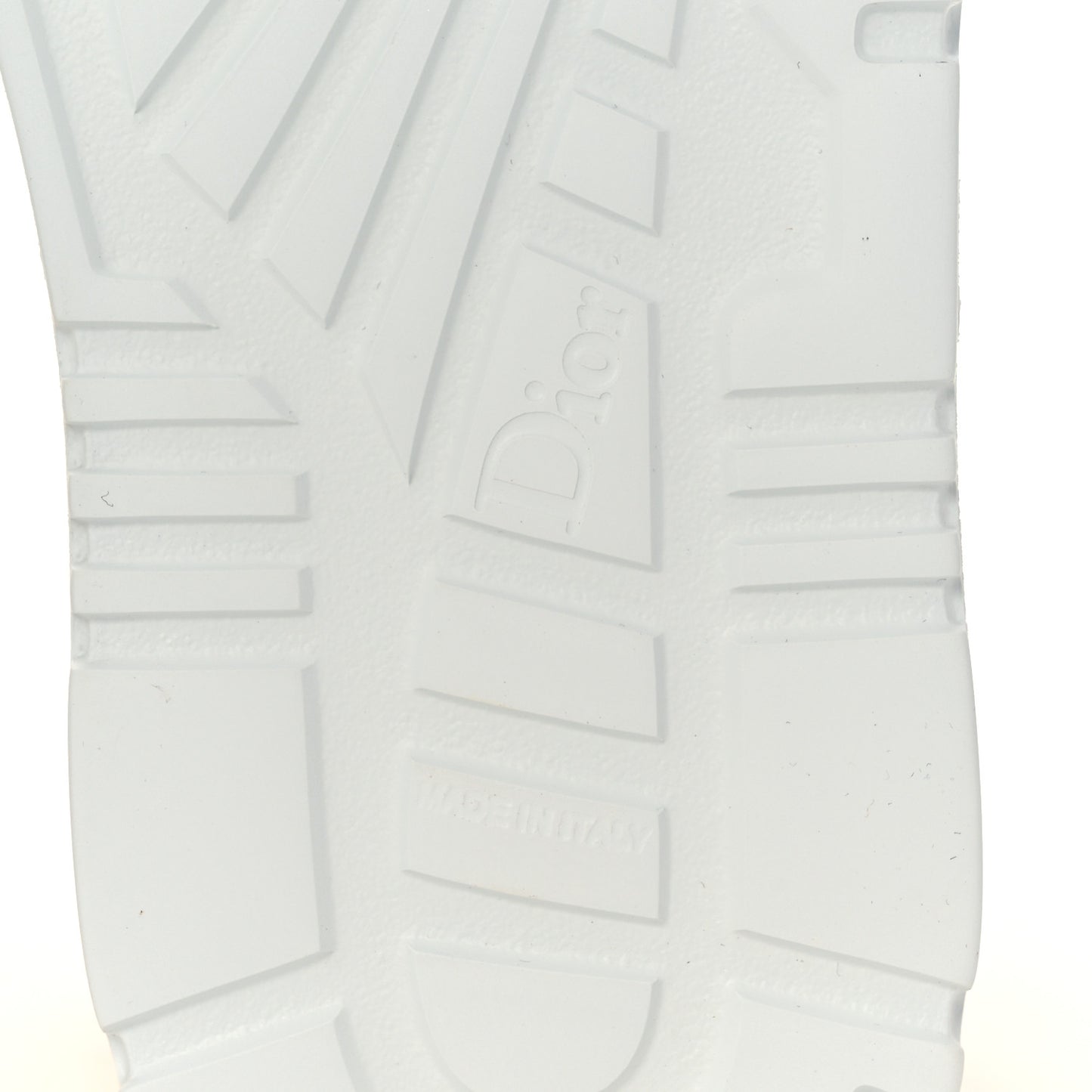Nylon Laminated Calfskin Womens D-Player High Top Sneakers 37.5 White Gold