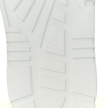 Christian Dior Nylon Laminated Calfskin Womens D-Player High Top Sneakers 37.5 White Gold 6 of 8