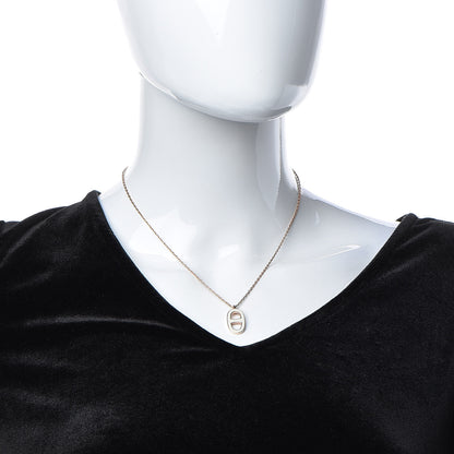 Hermes Laquered Iliade Pendant Necklace Ecru 2 of 5