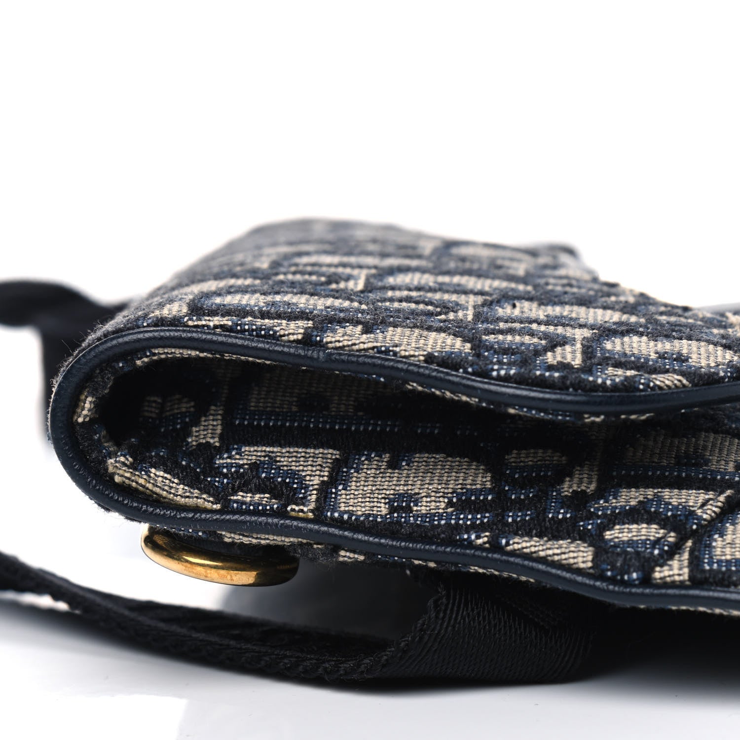 Christian Dior Oblique Saddle Belt Bag Blue 5 of 8
