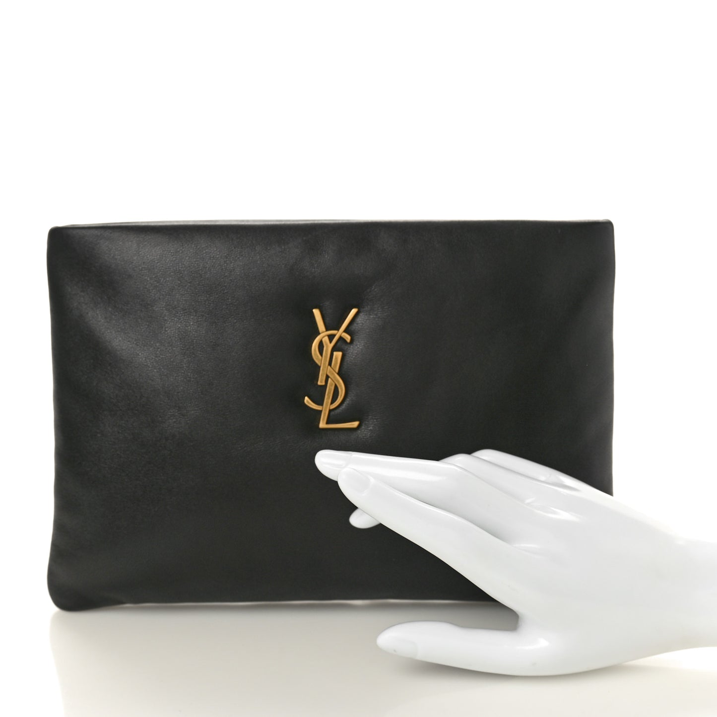 Lambskin Small Calypso Pouch Black