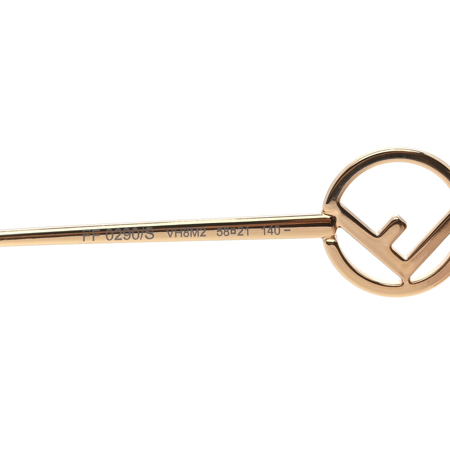 Fendi Metal Acetate F is Fendi FF Cat Eye Sunglasses FF 0290/S Gold 5 of 8