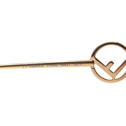 Fendi Metal Acetate F is Fendi FF Cat Eye Sunglasses FF 0290/S Gold 5 of 8