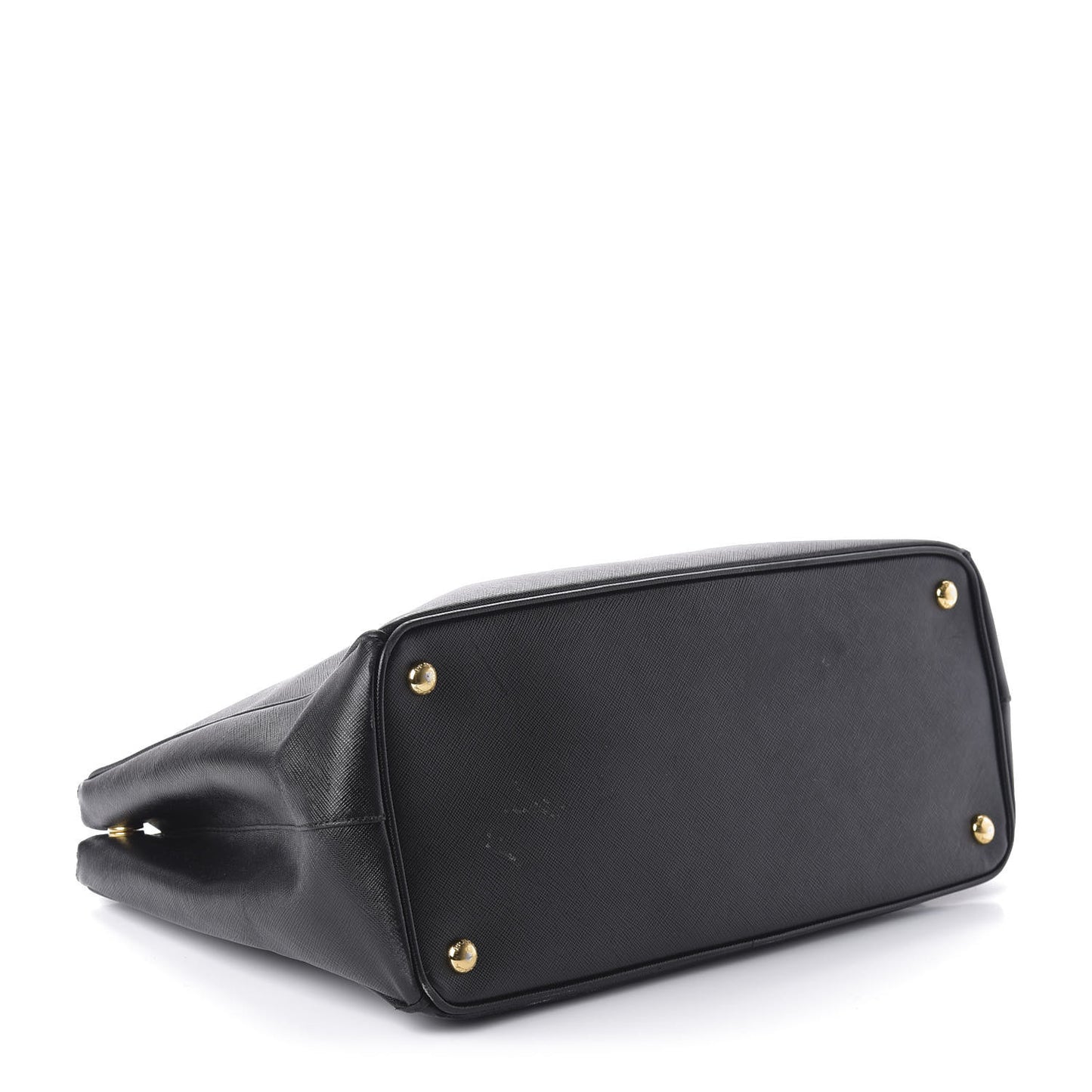 Saffiano Medium Galleria Double Zip Tote Black