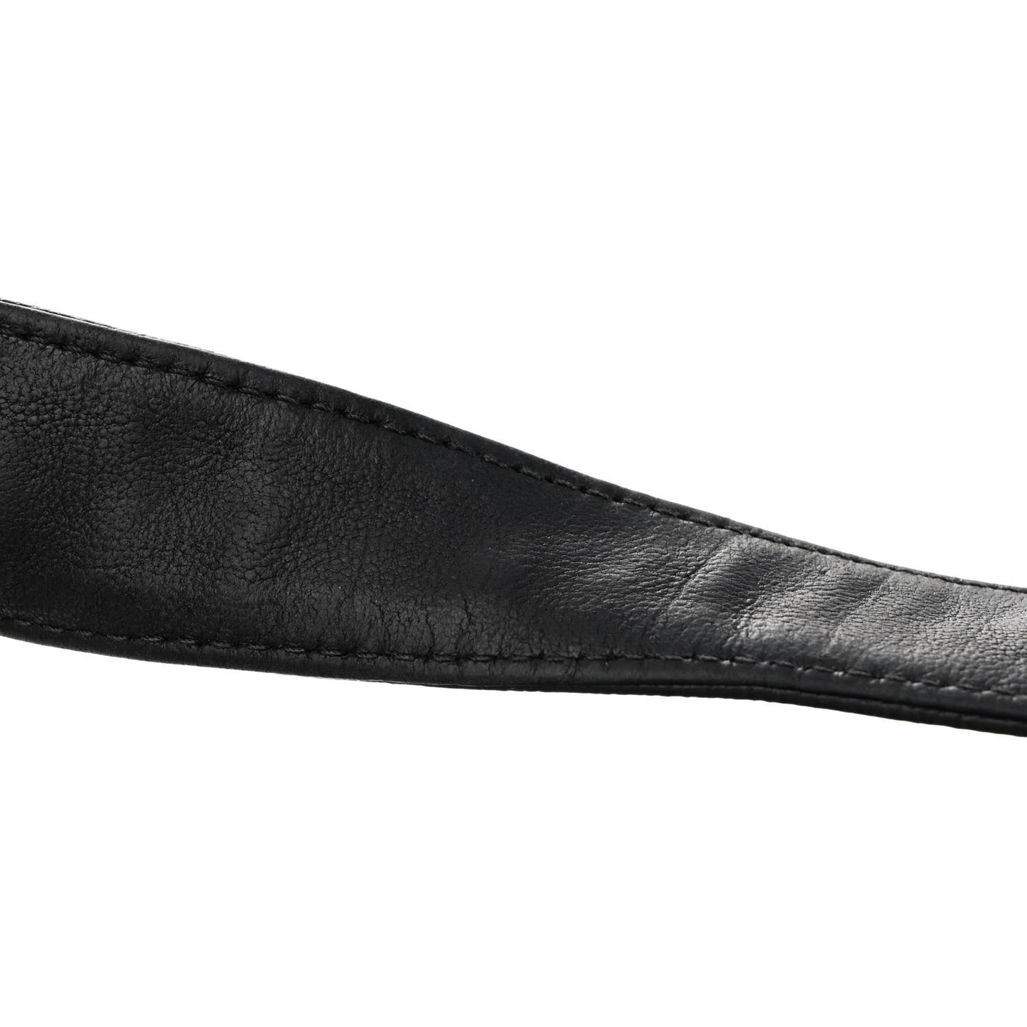 Calfskin Diamond Stitch Accordion Flap Black