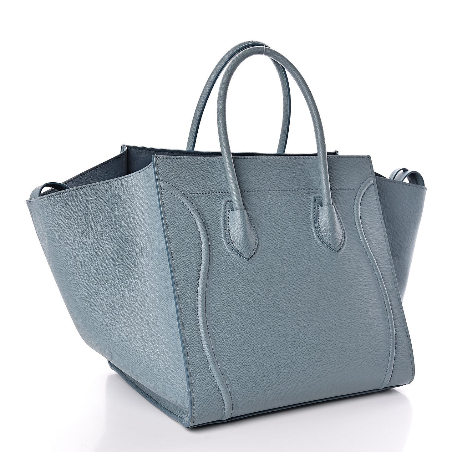 Grained Calfskin Medium Phantom Luggage Sky Blue