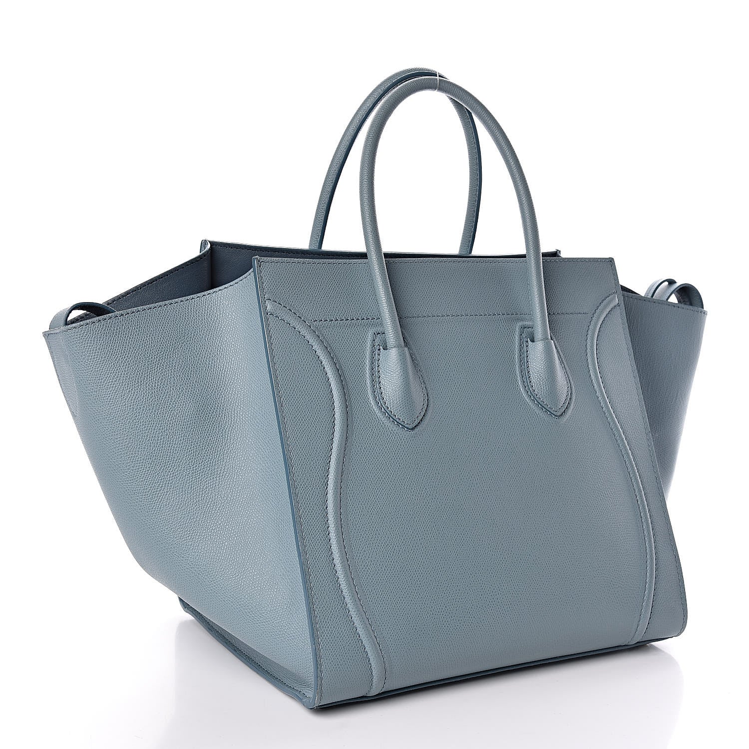 Celine Grained Calfskin Medium Phantom Luggage Sky Blue 3 of 10