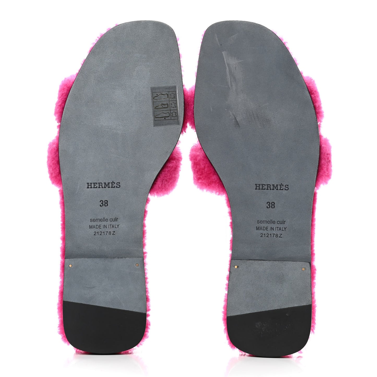 Woolskin Oran Sandals 38 Rose Fuchsia