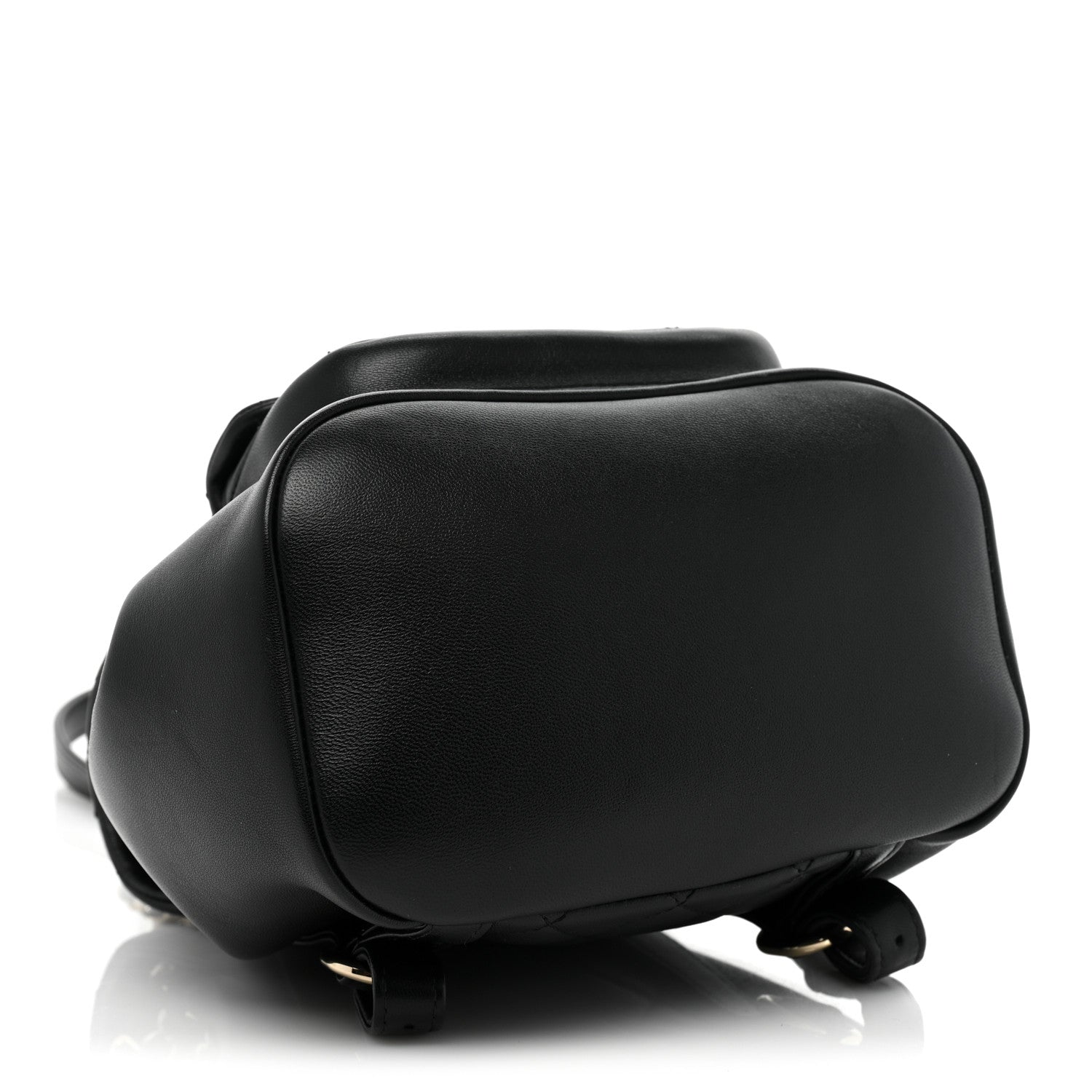 Chanel Lambskin Quilted Small Duma Drawstring Backpack Black 4 of 8