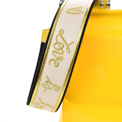 Dolce & Gabbana Rubber Semi Transparent Miss Sicily Satchel Yellow 7 of 8