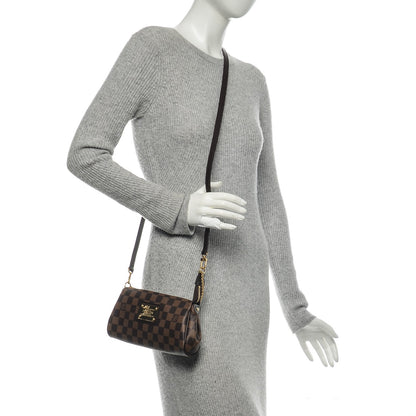 Louis Vuitton Damier Ebene Eva Clutch 2 of 7