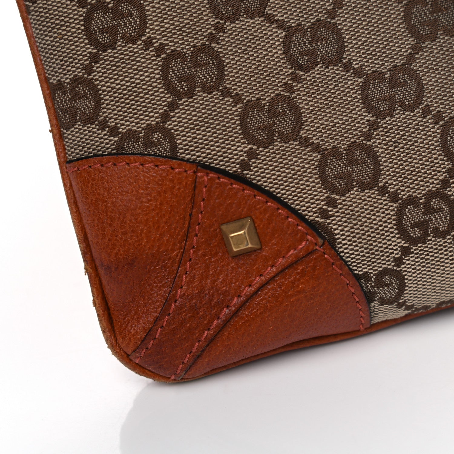 Gucci Monogram Studded Messenger Orange 9 of 14