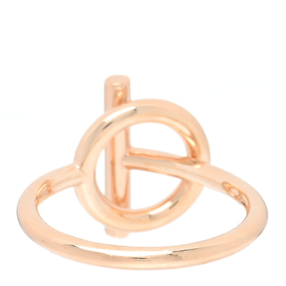 Hermes 18K Rose Gold Diamond PM Echappee Ring 51 5.75 3 of 5