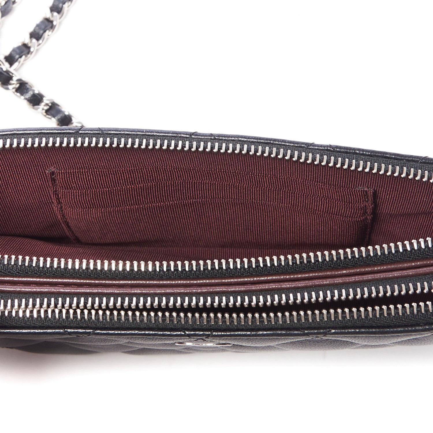 Chanel Lambskin Quilted Small Clutch With Chain Black 7 of 14