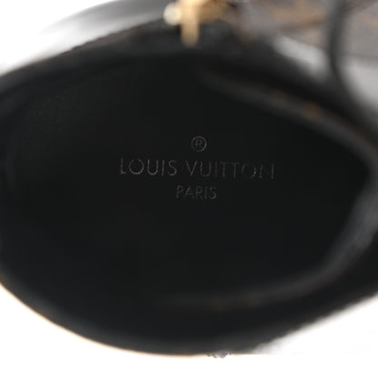 Louis Vuitton Patent Calfskin Monogram Star Trail Ankle Boots 41 Black 7 of 9