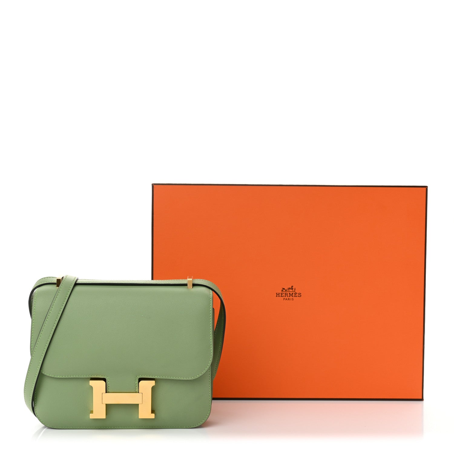 Hermes Swift Constance 18 Vert Criquet 12 of 12