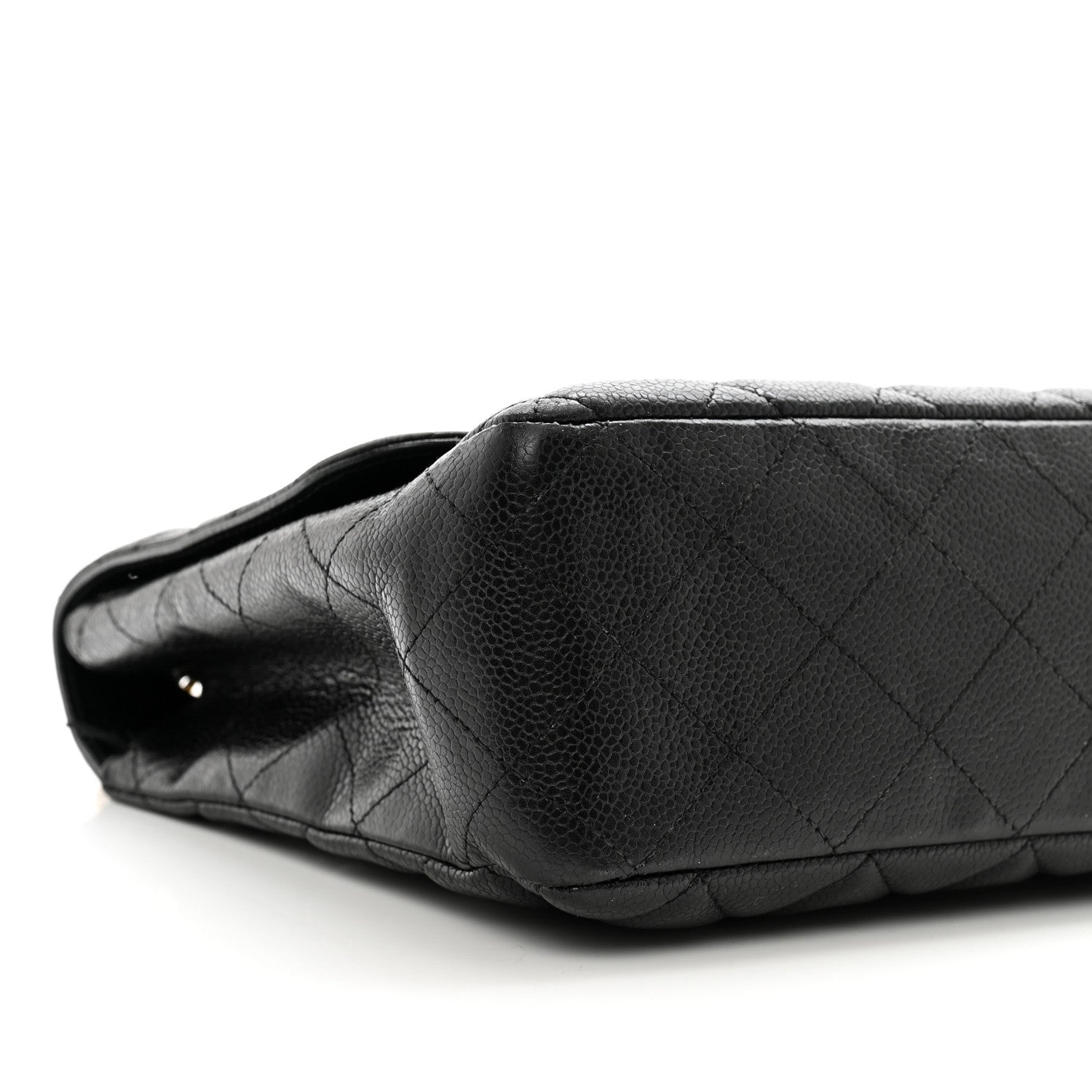 Chanel Caviar Quilted Jumbo Single Flap Black 9 of 12