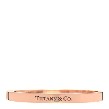 Tiffany 18K Rose Gold Diamond Hinged Bangle Bracelet 3 of 4