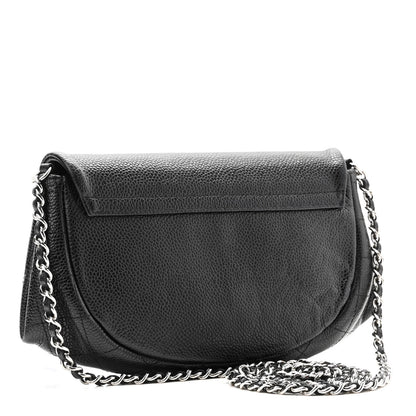 Chanel Caviar Half Moon Wallet On Chain WOC Black 3 of 12