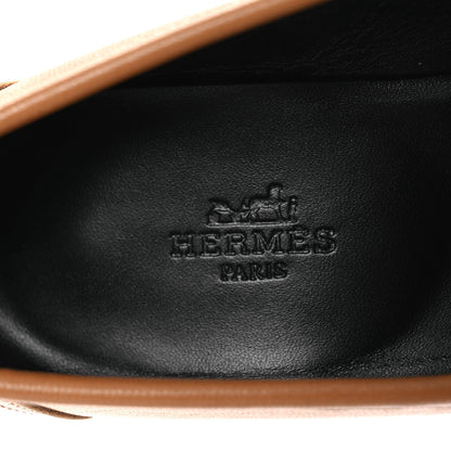Hermes Goatskin Womens Royal Loafers 36 Naturel 9 of 13