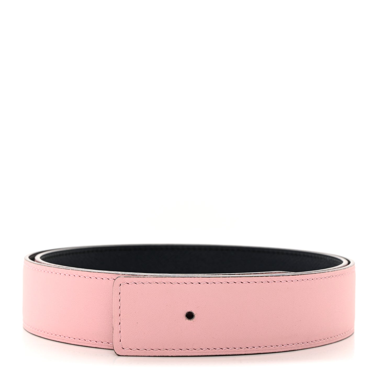 Swift Epsom Reversible 32mm Belt Strap 90 Rosa Sakura Bleu Obscur