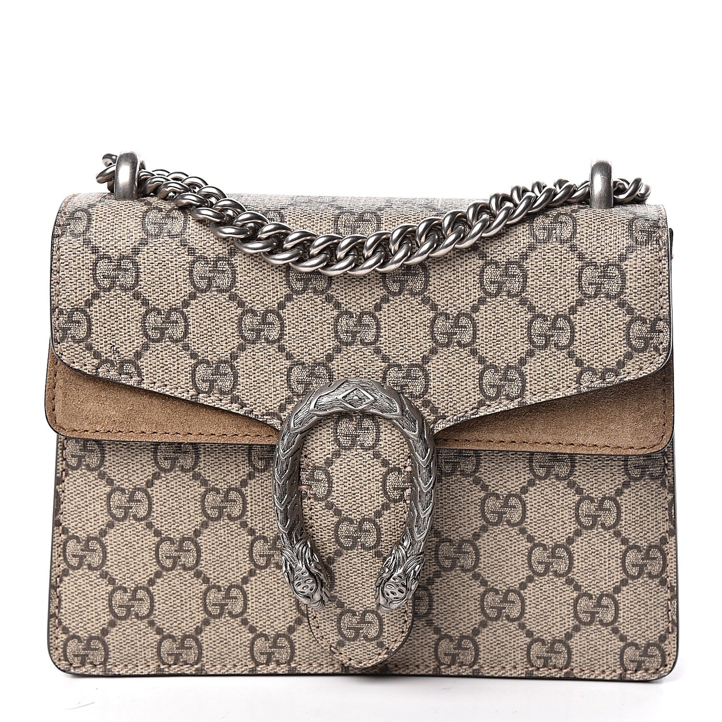 GG Supreme Monogram Mini Dionysus Shoulder Bag Taupe
