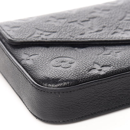 Louis Vuitton Empreinte Pochette Felicie Chain Wallet Black 10 of 14