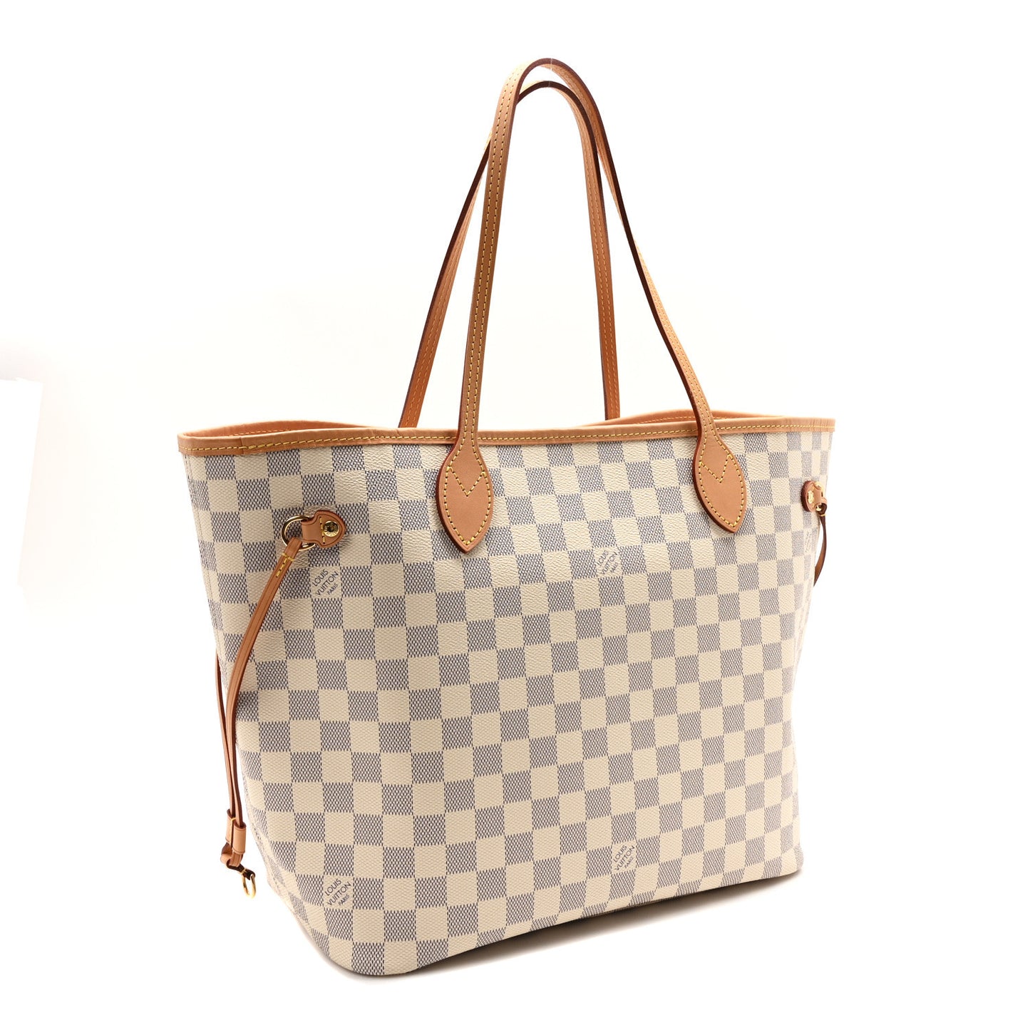 Damier Azur Neo Neverfull MM Rose Ballerine