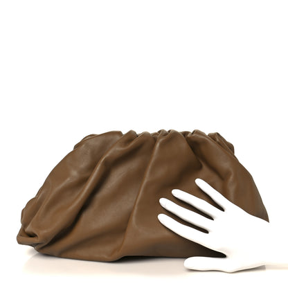 Bottega Veneta Smooth Butter Calf The Pouch Oversized Clutch Teak 2 of 11