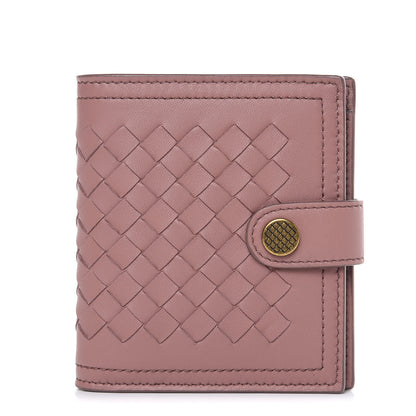 Bottega Veneta Nappa Intrecciato French Wallet Deco Rose 1 of 9