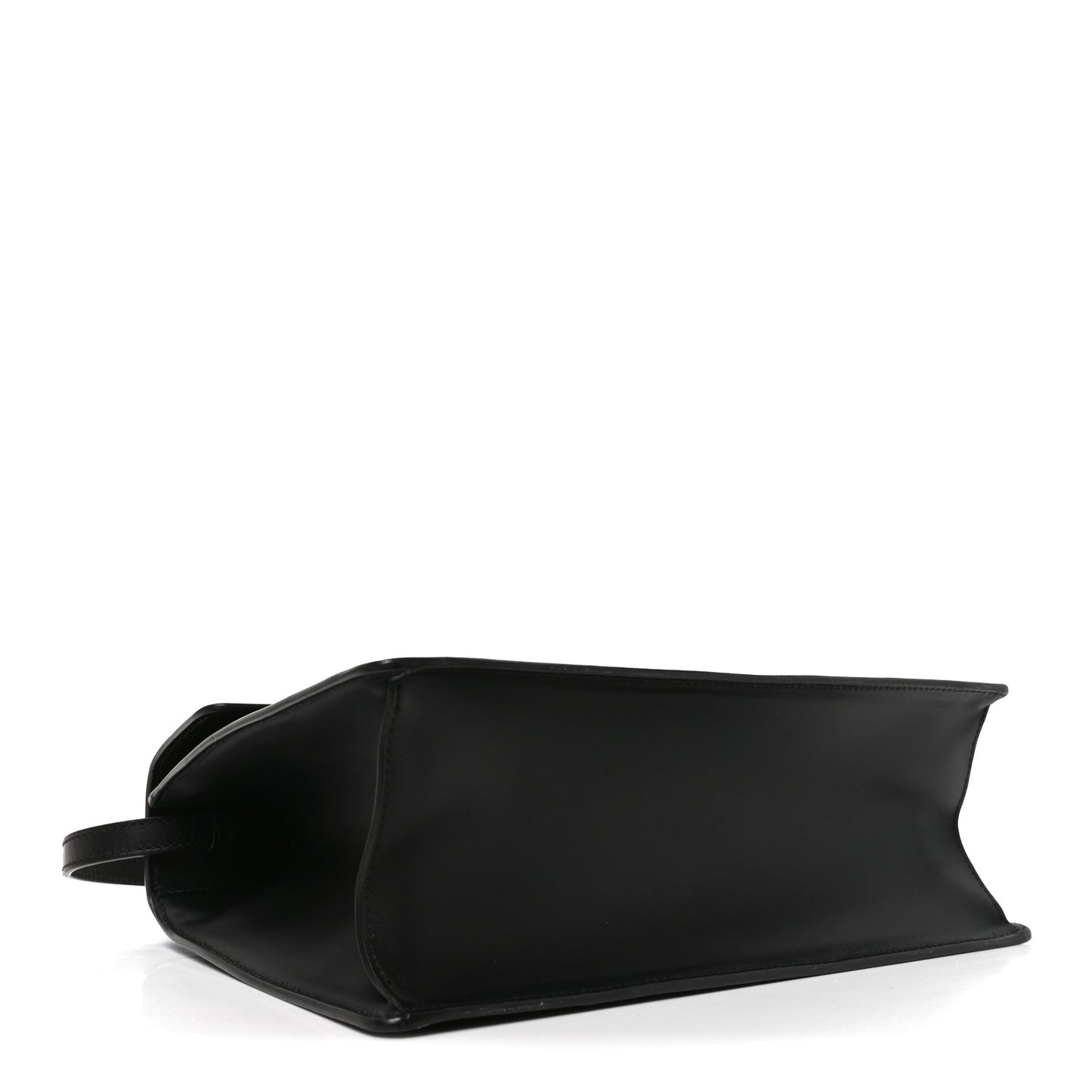 Calfskin Medium Sylvie Top Handle Bag Black