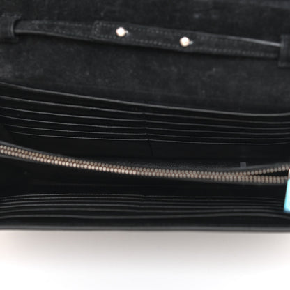 Saint Laurent Metallic Calfskin Lizard Embossed Medium Classic Monogram Kate Satchel 5 of 8