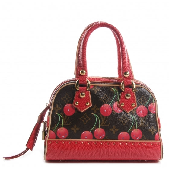 Lizard Monogram Cerises Neo Deauville