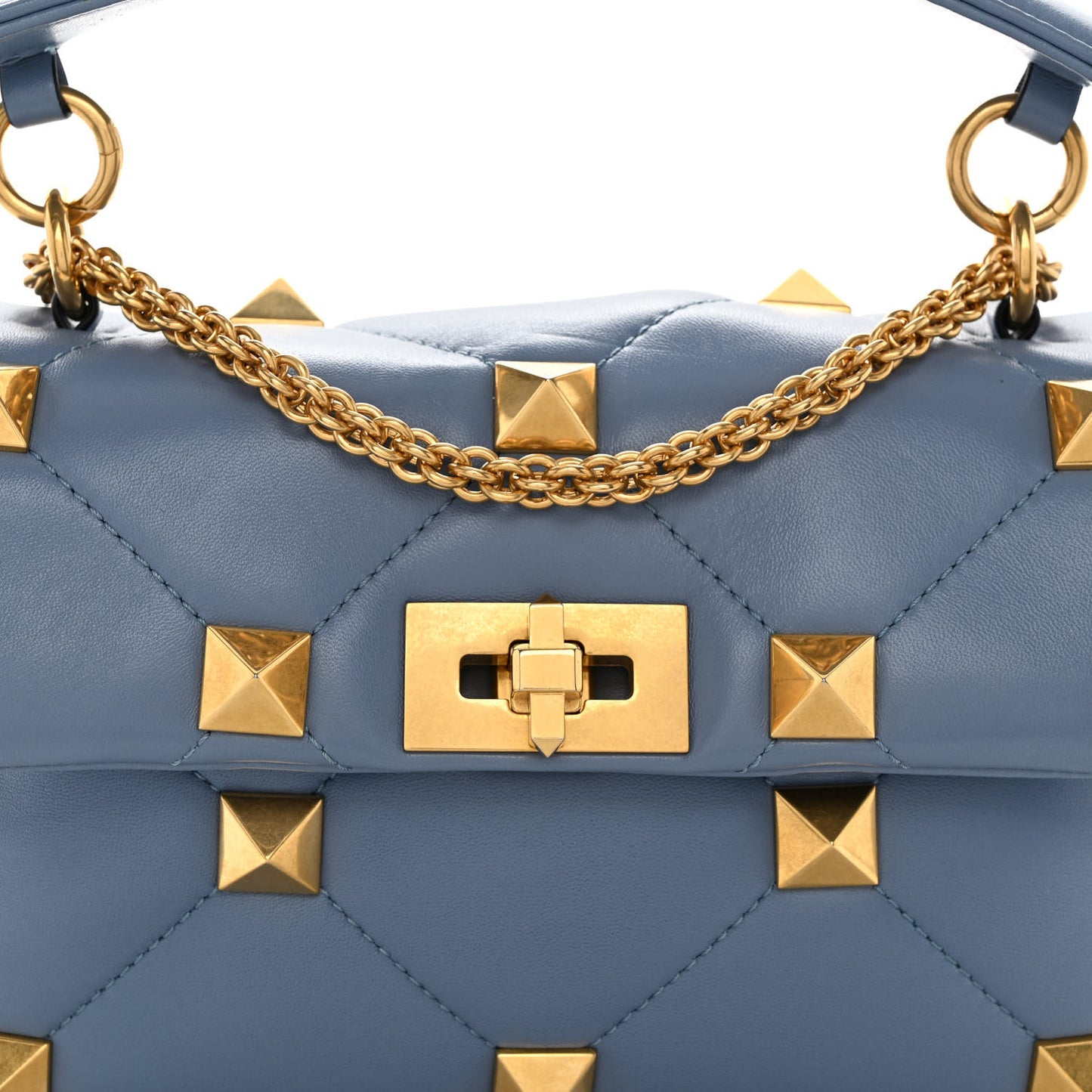 Nappa Medium Roman Stud Shoulder Bag Niagara