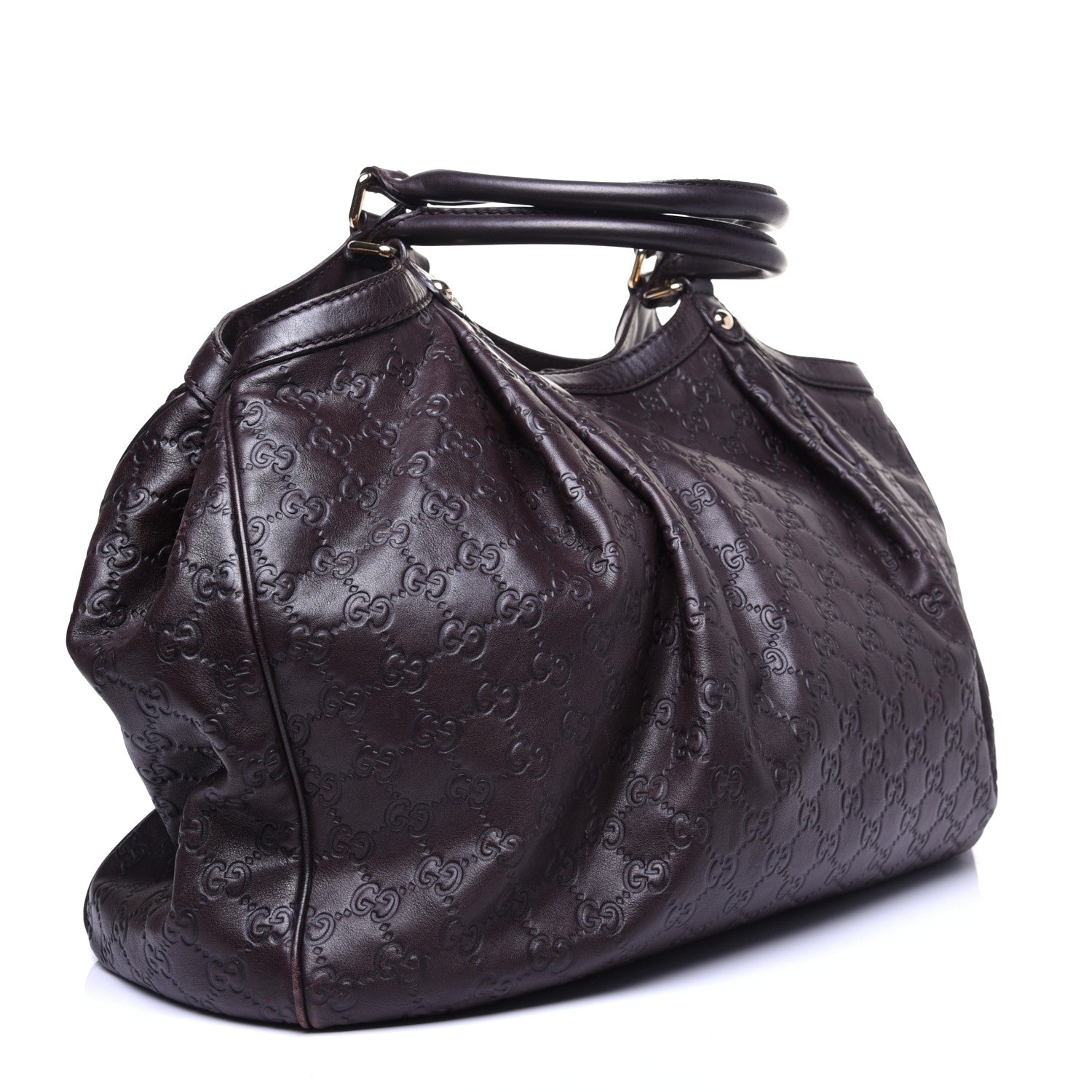 Gucci Guccissima Signature Large Sukey Tote Chocolate 3 of 13