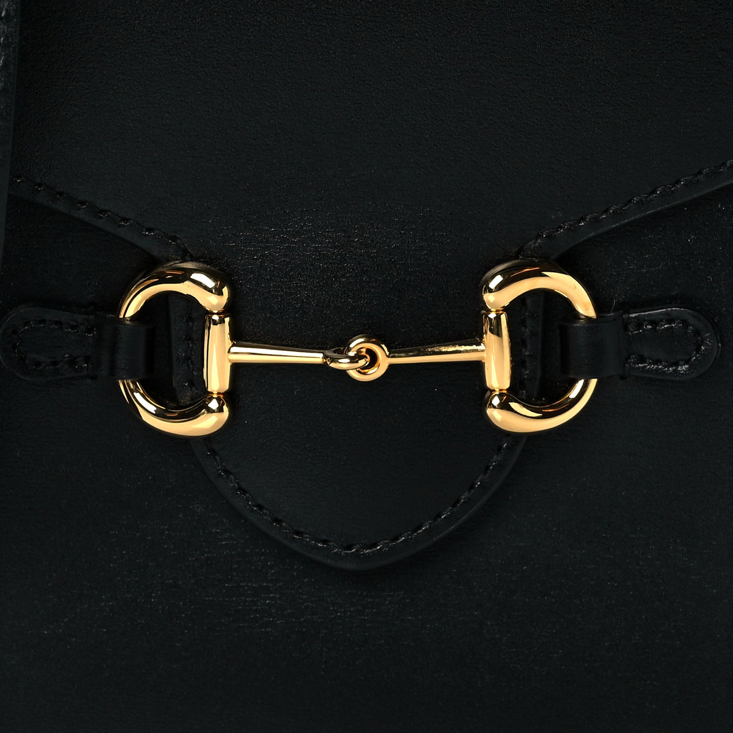 Boarded Plutone Calfskin Mini Horsebit 1955 Crossbody Bag Black