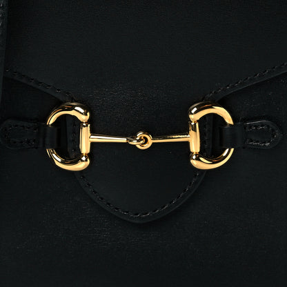 Gucci Boarded Plutone Calfskin Mini Horsebit 1955 Crossbody Bag Black 7 of 9