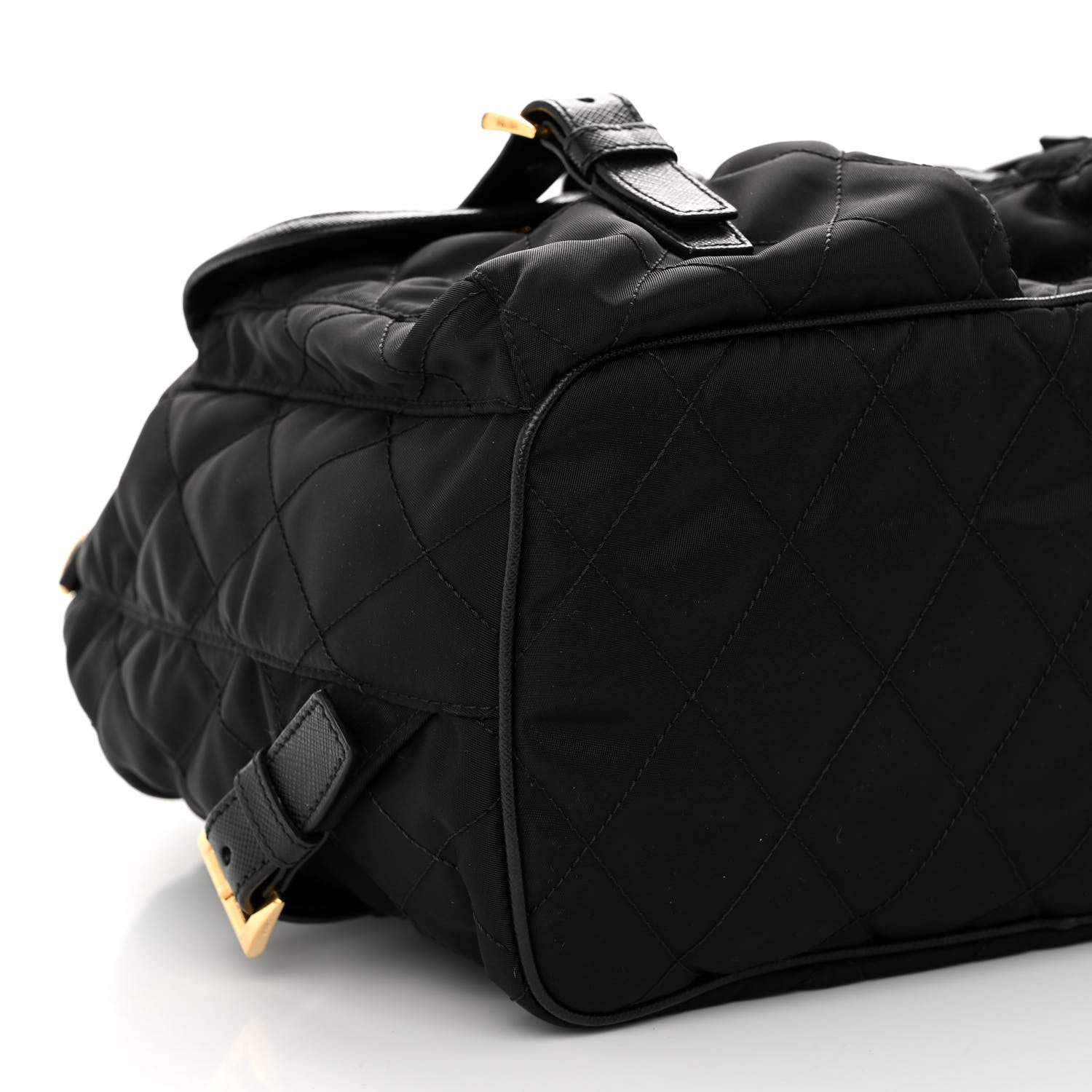Prada Tessuto Saffiano Impuntu Backpack Black 8 of 9