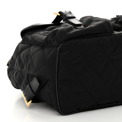Prada Tessuto Saffiano Impuntu Backpack Black 8 of 9