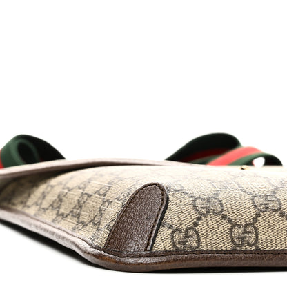 Gucci GG Supreme Monogram Web Medium Neo Vintage Flap Messenger Bag Beige New Acero 9 of 10