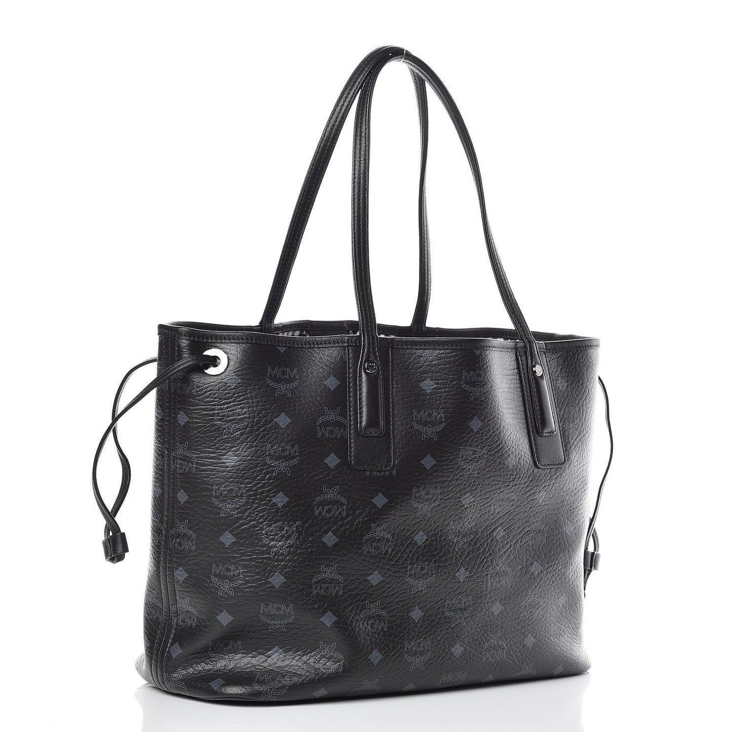 Visetos Medium Liz Reversible Shopper Tote Black