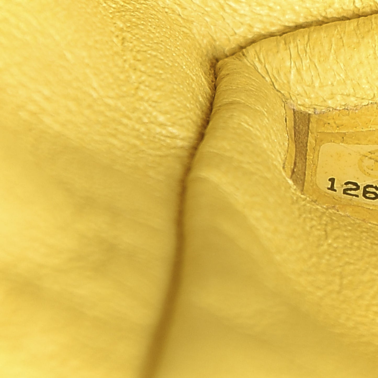 Lambskin Quilted Mini Square Flap Yellow