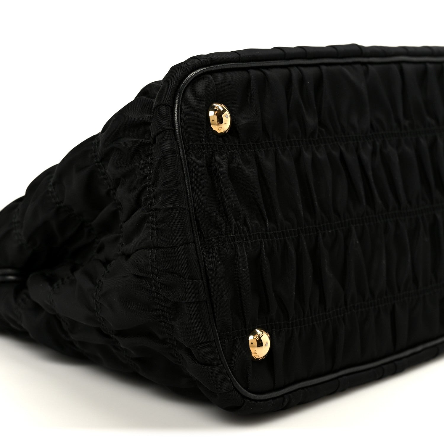 Prada Tessuto Nylon Gaufre Small Tote Black 10 of 11