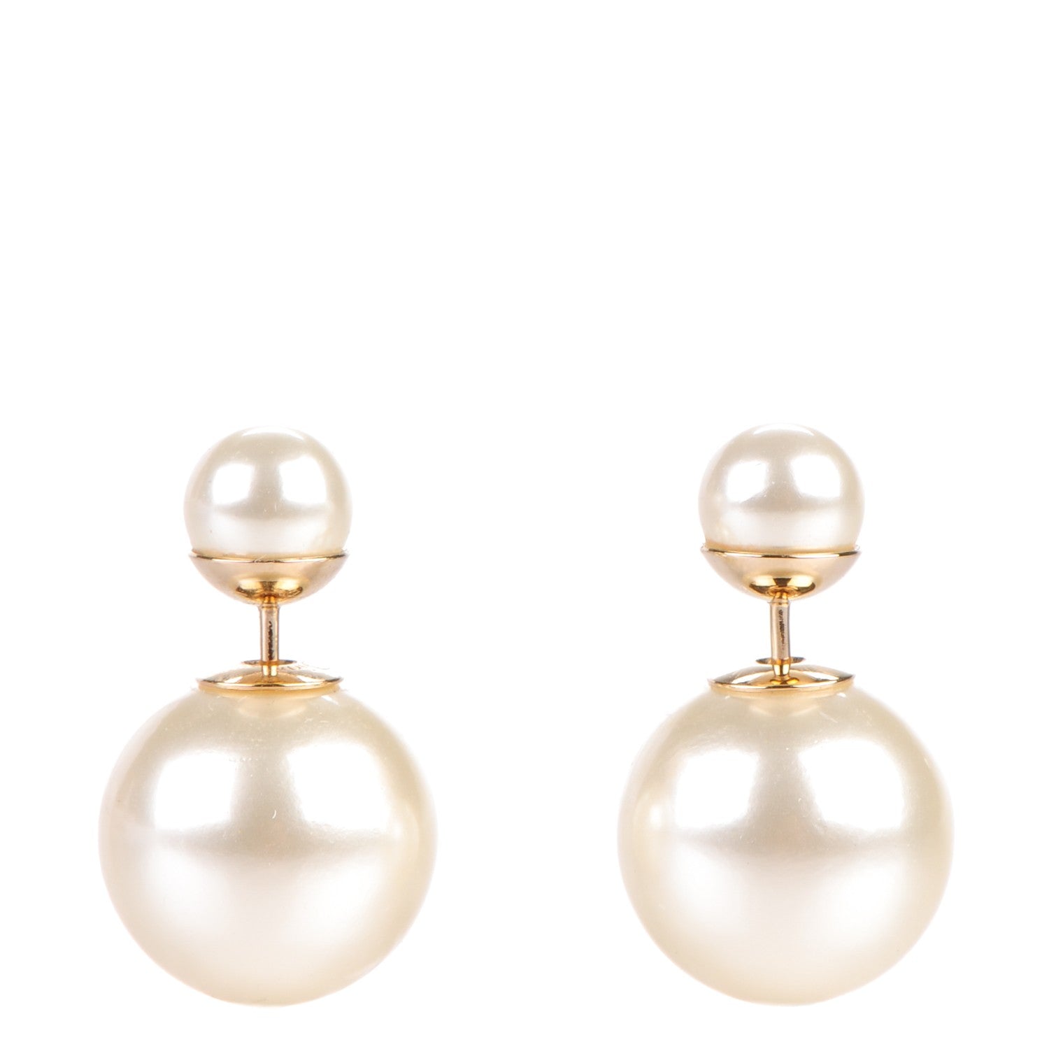 Christian Dior Pearl Mise En Dior Tribal Earrings 1 of 5