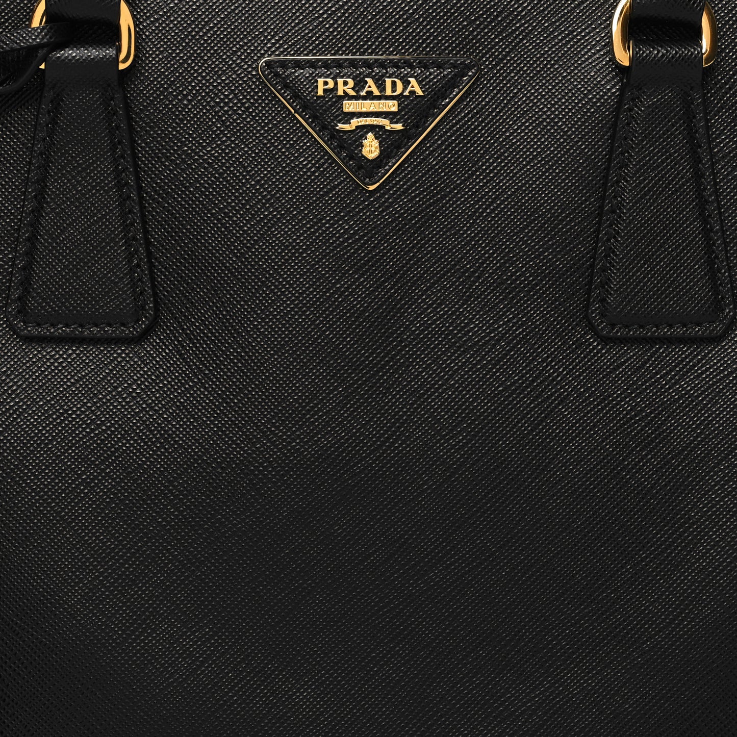 Saffiano Small Galleria Double Zip Tote Black