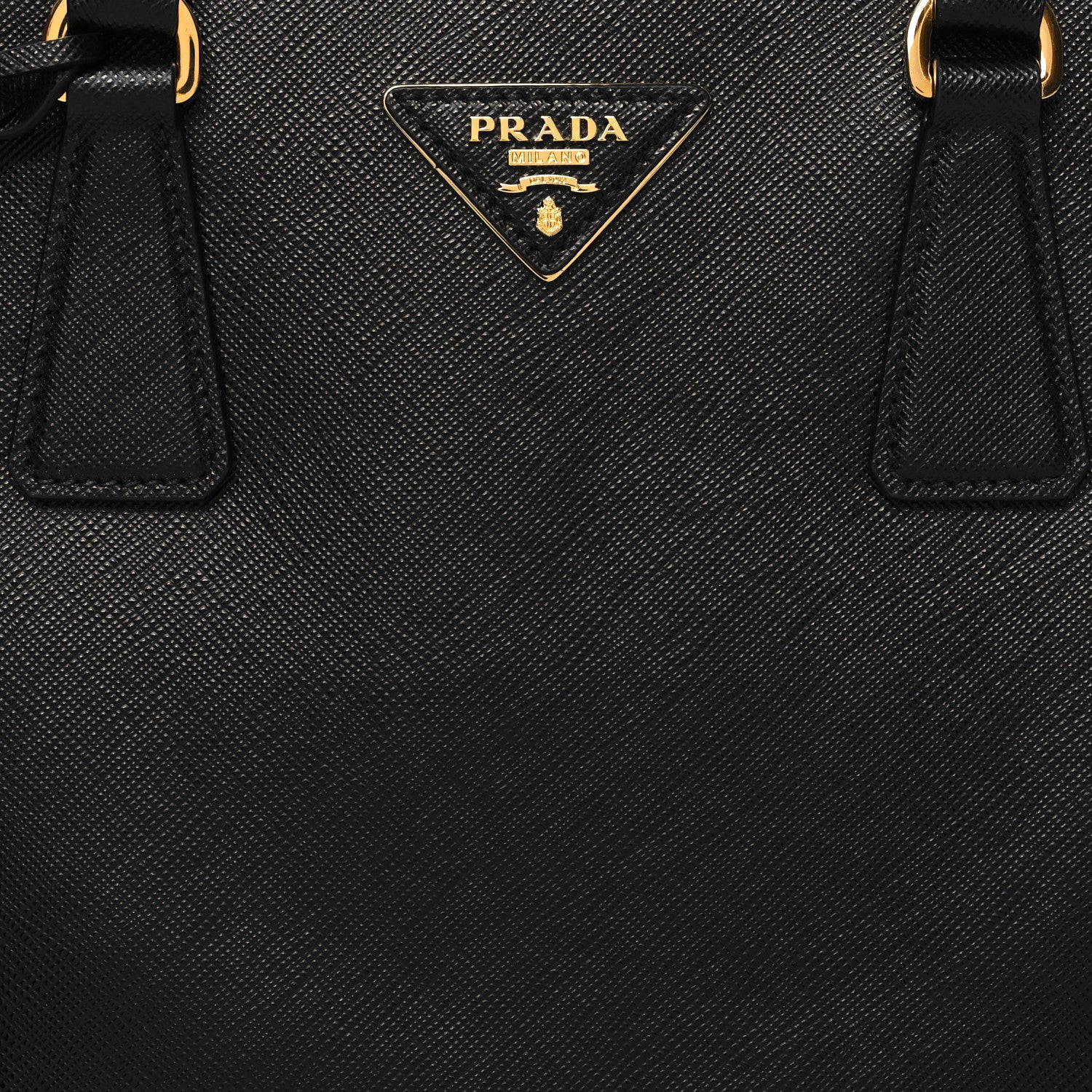 Prada Saffiano Small Galleria Double Zip Tote Black 7 of 9