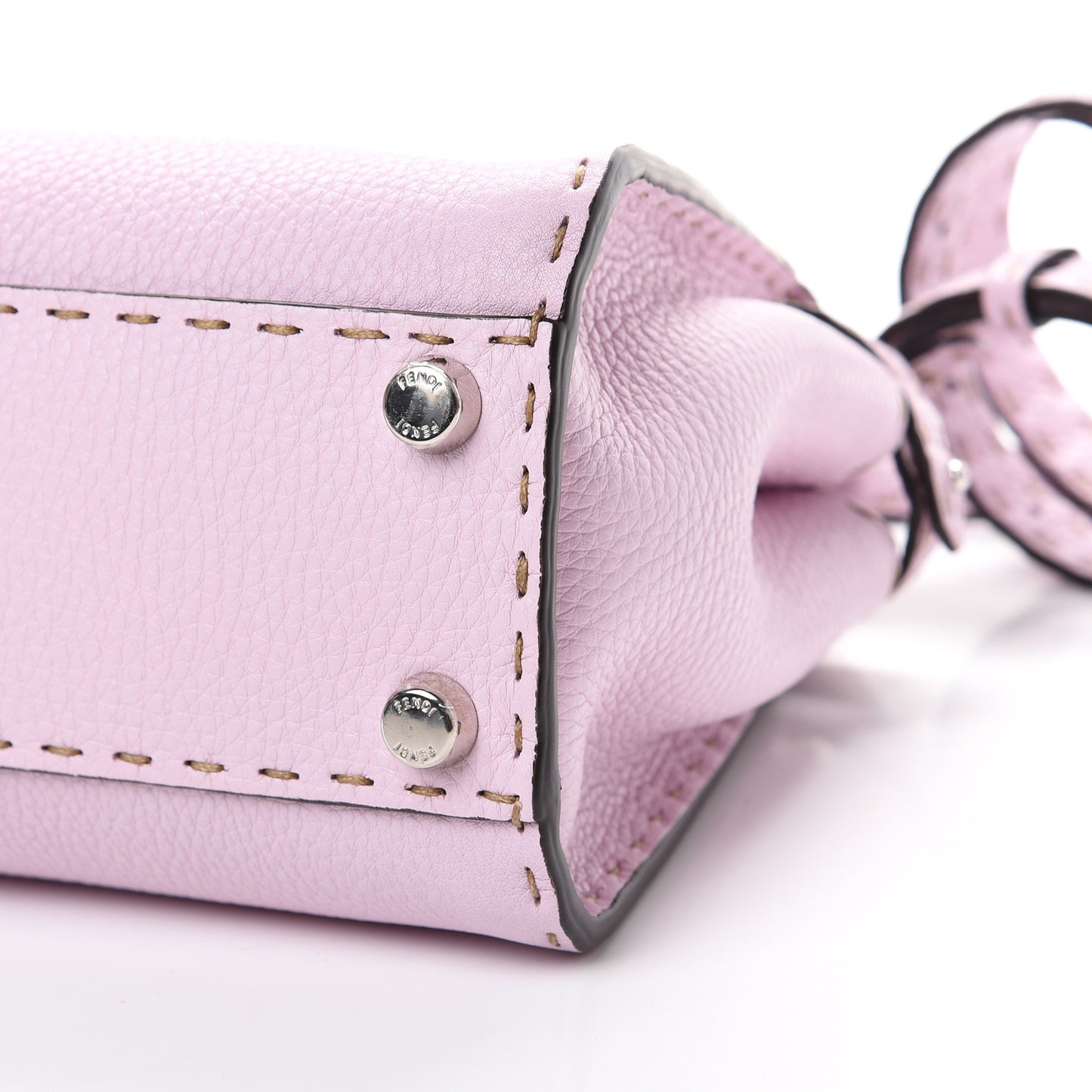 Cuoio Romano Selleria Mini Peekaboo Iconic Satchel Anemone