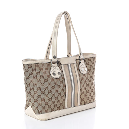 Gucci Monogram Web Sunset Tote Off White 2 of 9