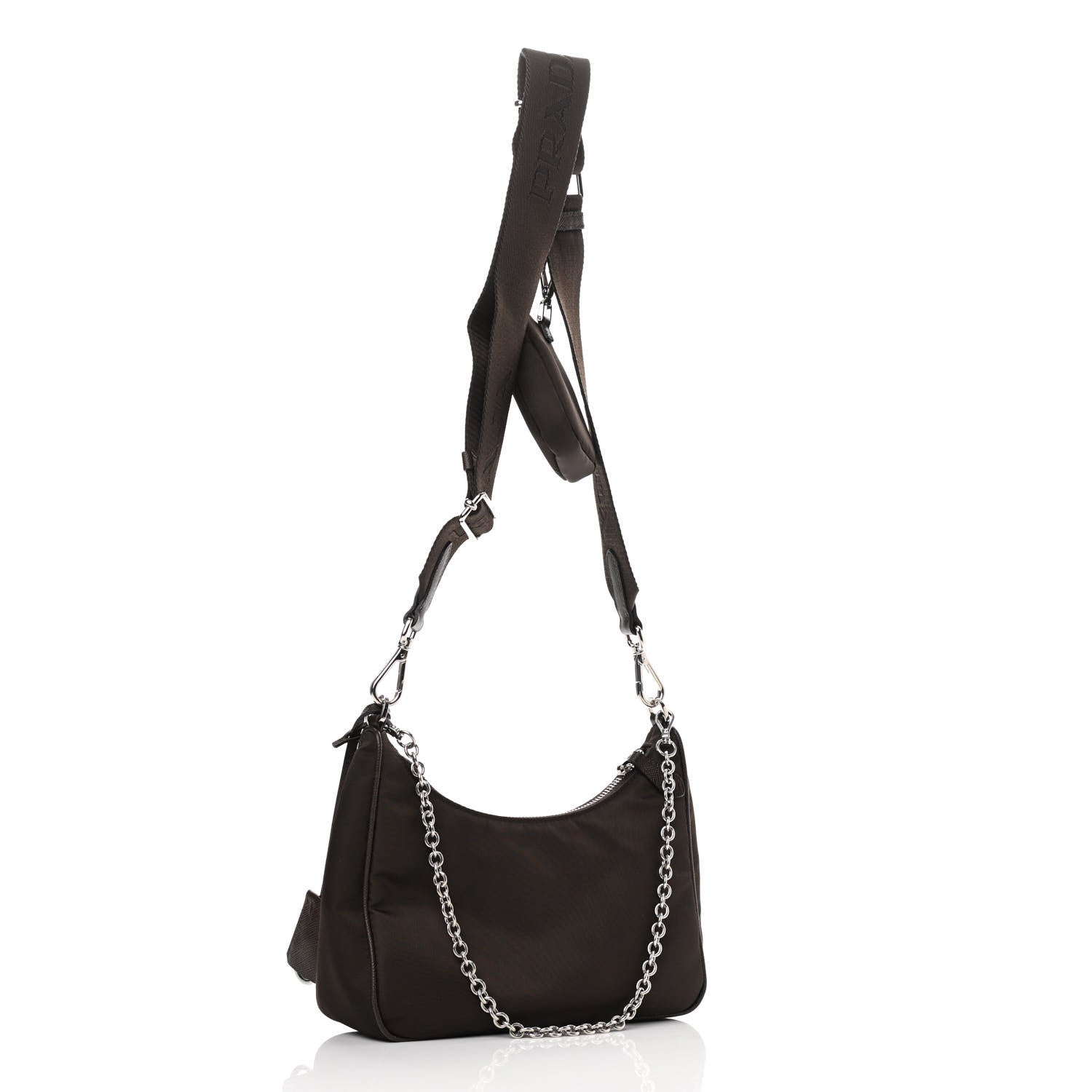 Prada Tessuto Nylon Re-Edition 2005 Shoulder Bag Caffe 2 of 9